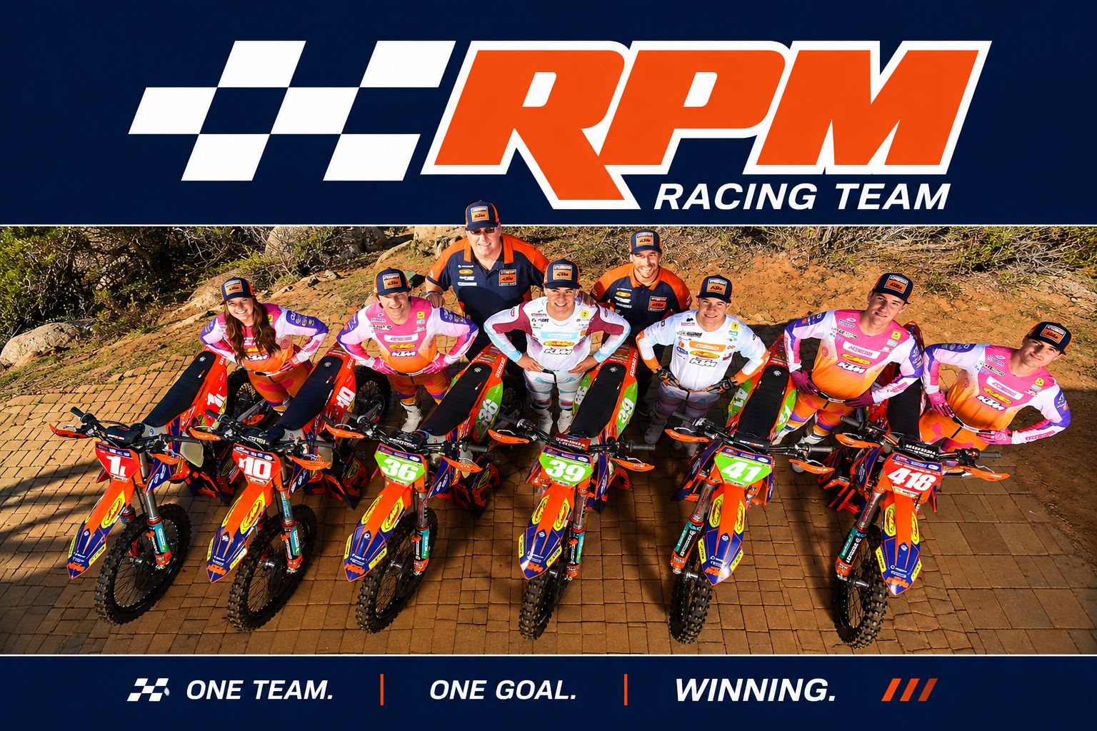 RPM Racing Team pit, canopy, apparel and truck artwork